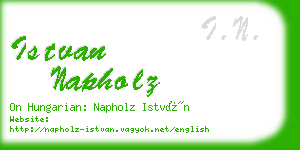 istvan napholz business card